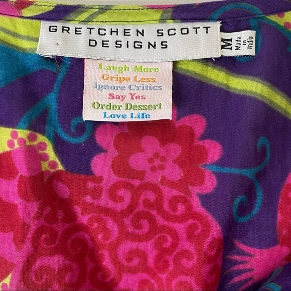 Gretchen Scott Designs Swim Cover-Up Tunic. Size Medium - Picture 5 of 5